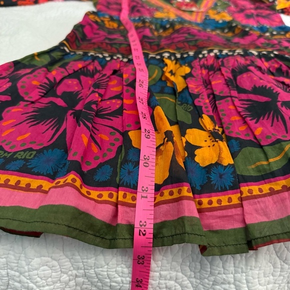 Anthropologie Pink and Blue Ruffled Tiered Sundress size XS - Picture 10 of 16
